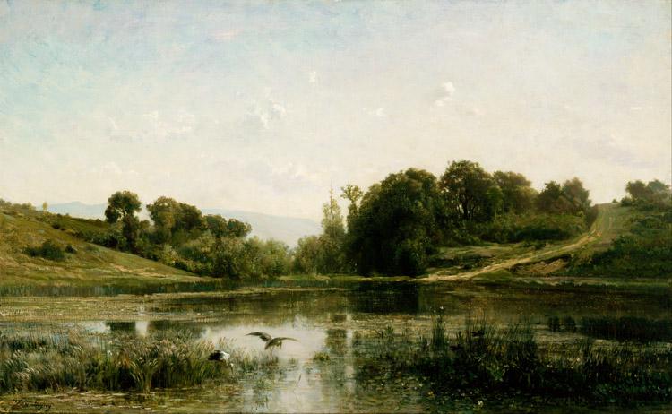 Charles-Francois Daubigny Landscape at Gylieu (mk09) oil painting image